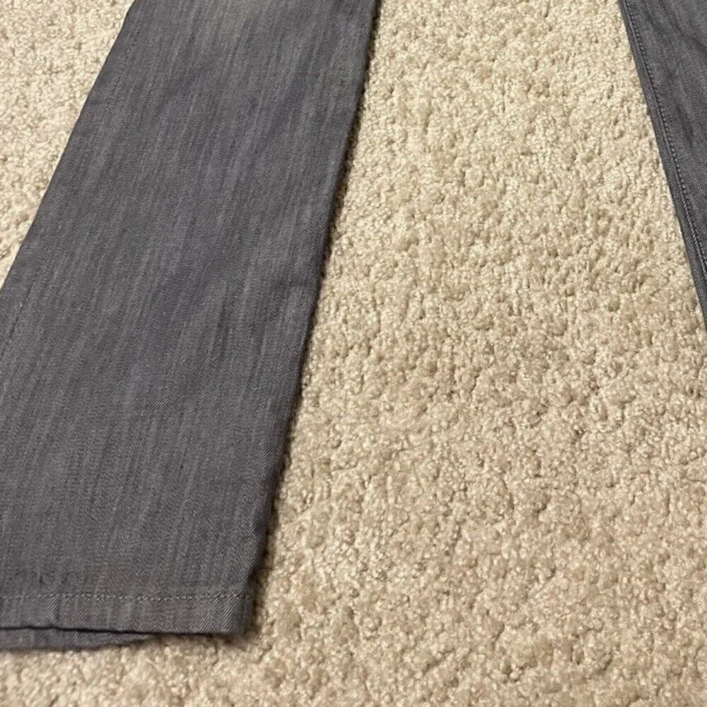 Monarchy Jeans Mens Size 27 Regular Gray And White Distressed Flip Pocket